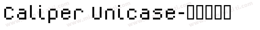 Caliper Unicase字体转换